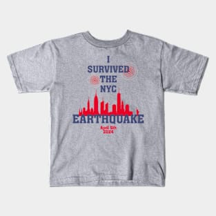 i survived the nyc earthquake Kids T-Shirt